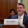A man with salt and pepper hair speaks in a congressional hearing.